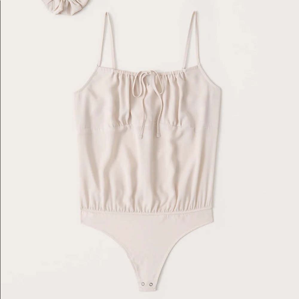 Cinched Tie-Front Cami Bodysuit